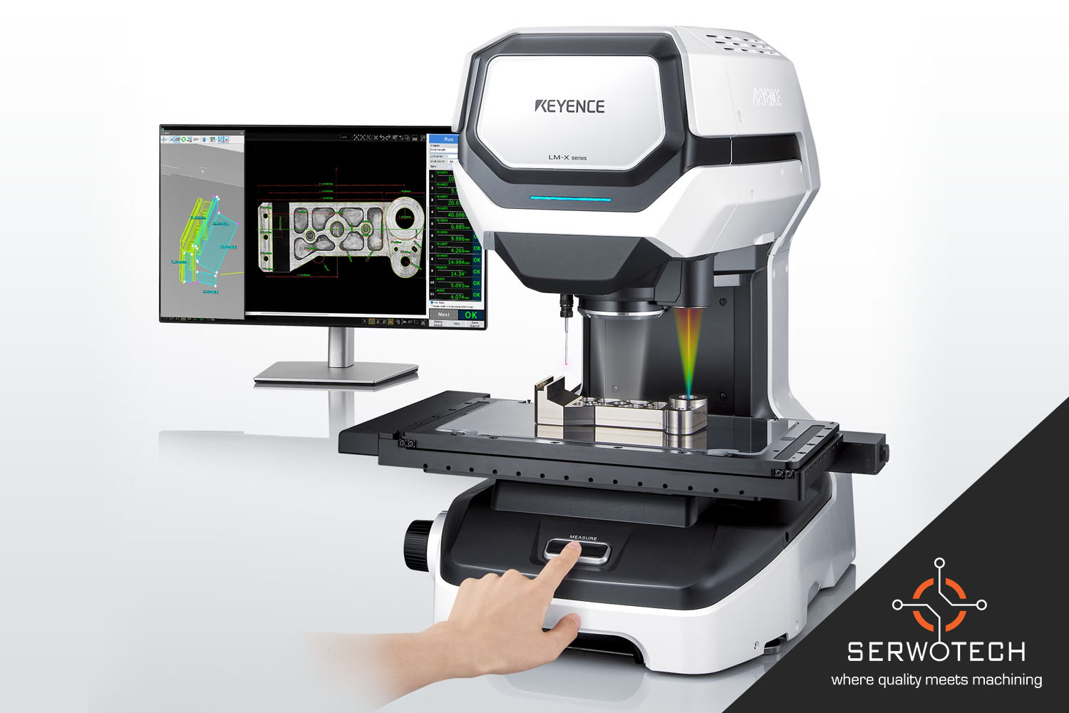 Maszyna Keyence LM-X100TL do Kontroli i Pomiaru Produkowanych Detali